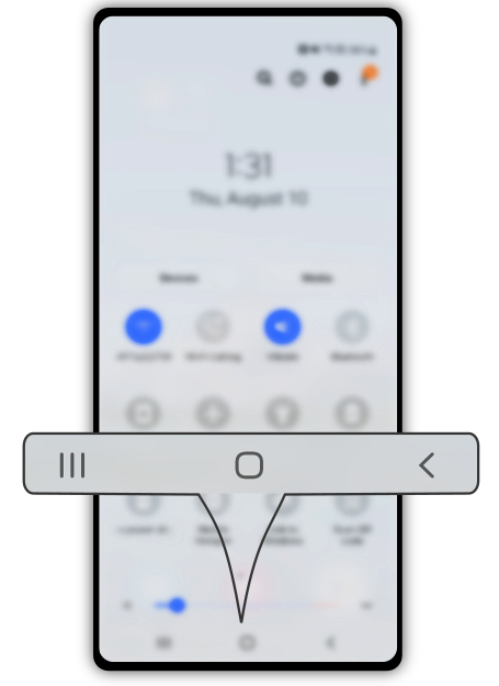 Image of Android Buttons on the Bottom of the Screen